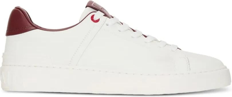 Balmain B-Court sneakers van glad leer Wit