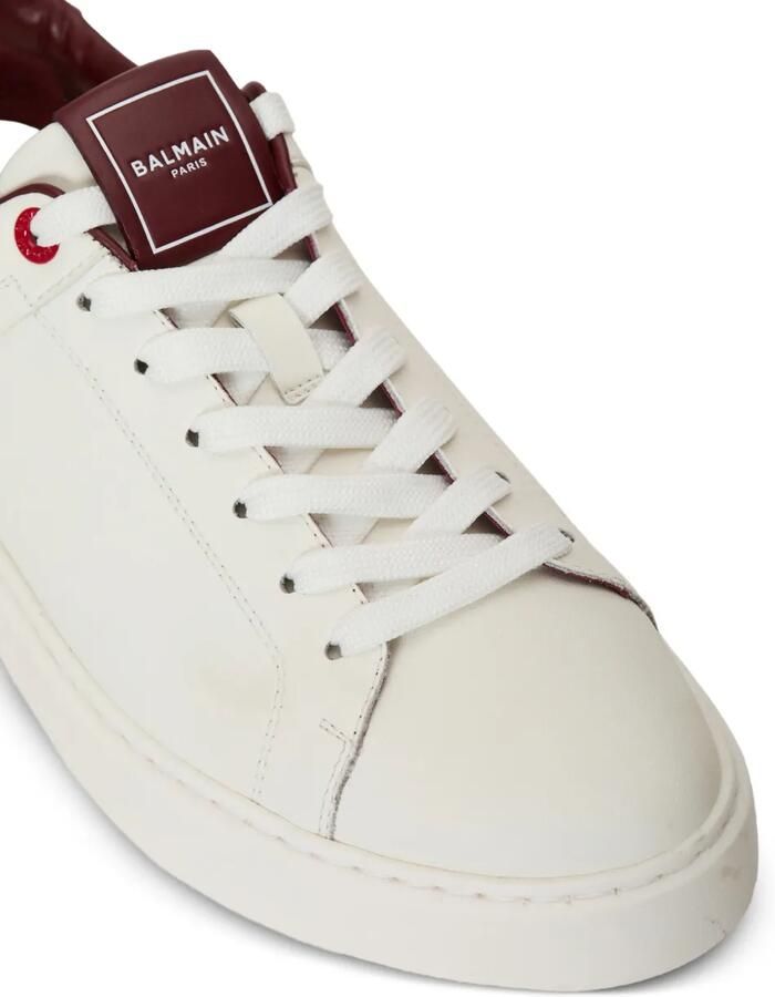 Balmain B-Court sneakers van glad leer Wit - Foto 3