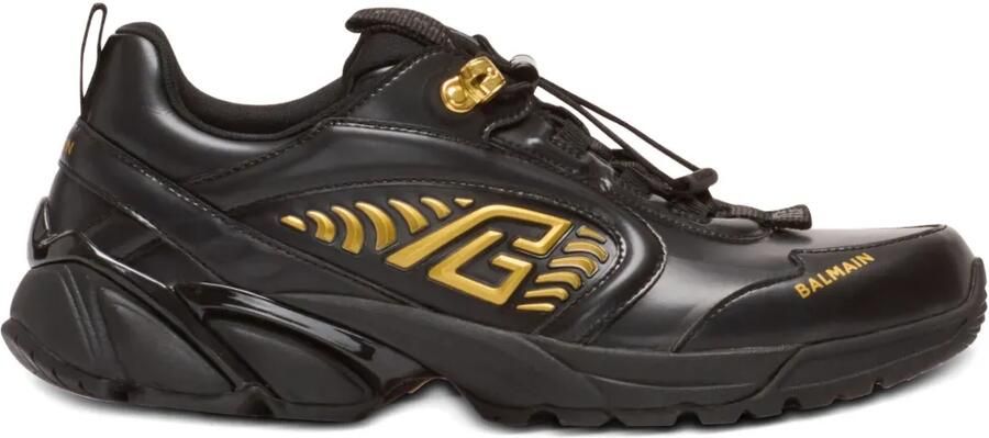 Balmain Cosmic Dust leren sneakers Zwart
