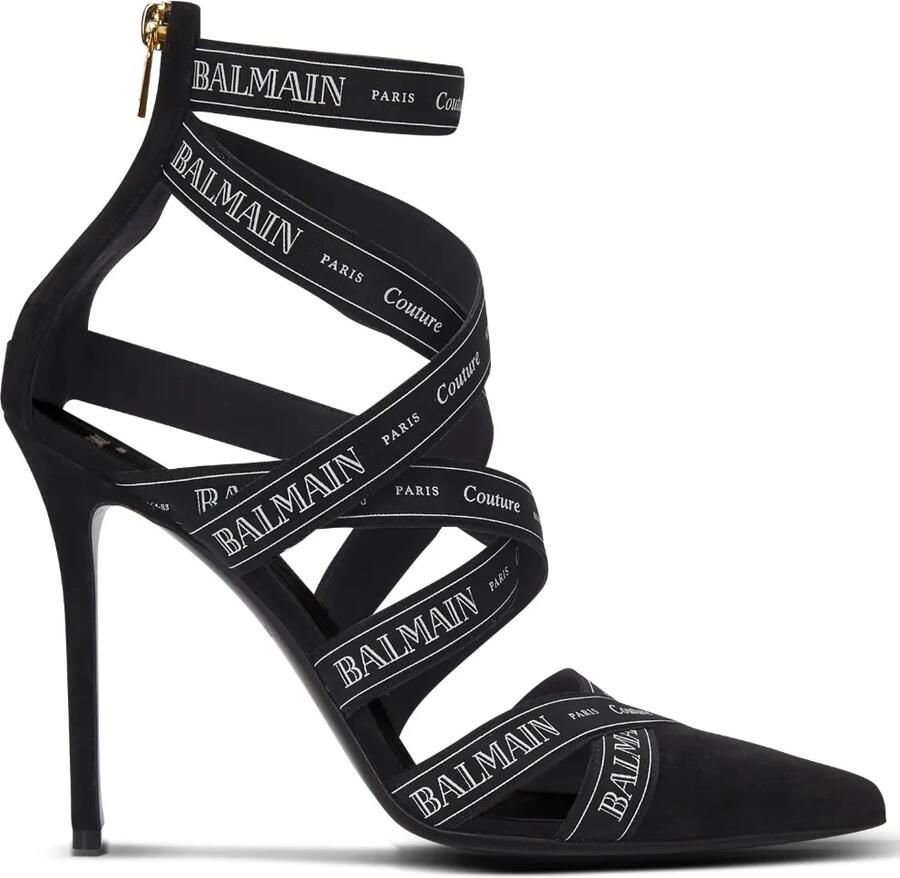 Balmain Couture Ribbon pumps Zwart