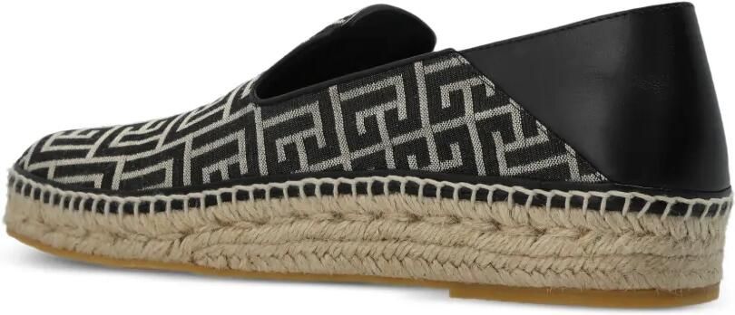 Balmain Espadrille sneakers met monogram-patroon Zwart - Foto 3