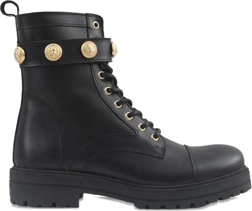 Balmain Kids Laarzen met medaillon en bandje Zwart