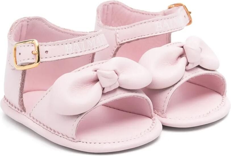 Balmain Kids Leren sandalen Roze