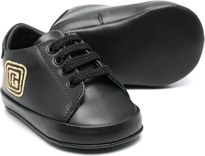 Balmain Kids Sneakers met geborduurd logo Zwart