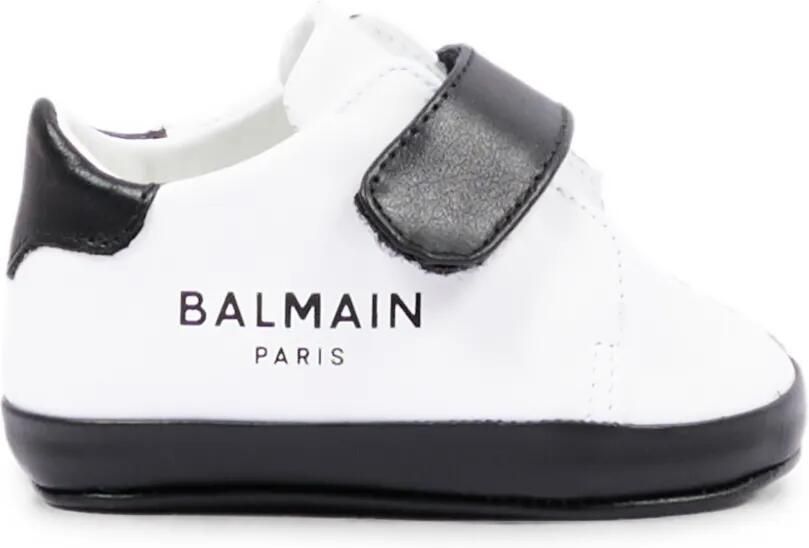 Balmain Kids Sneakers met klittenband Wit