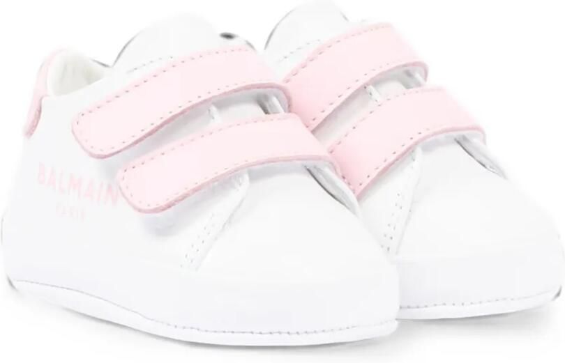Balmain Kids Sneakers met klittenband Wit