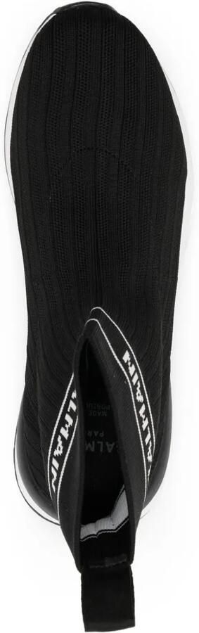 Balmain Kids Sneakers met logo intarsia Zwart - Foto 4