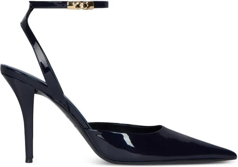 Balmain Lakleren pumps met bandjes Blauw