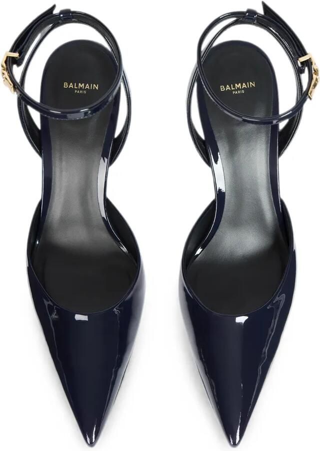 Balmain Lakleren pumps met bandjes Blauw - Foto 4
