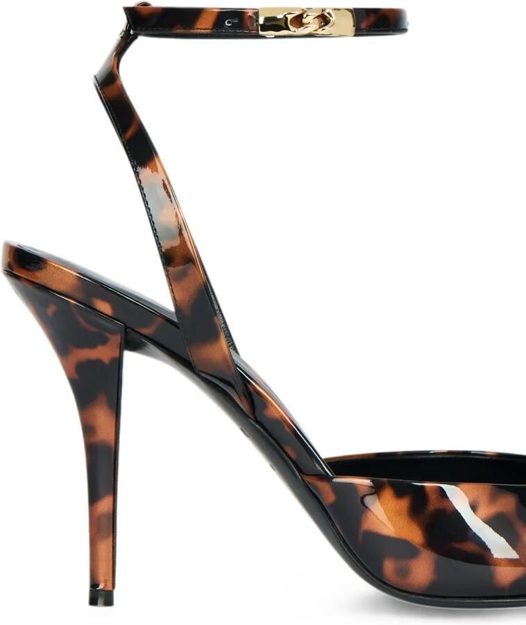 Balmain Lakleren pumps met print Bruin - Foto 2