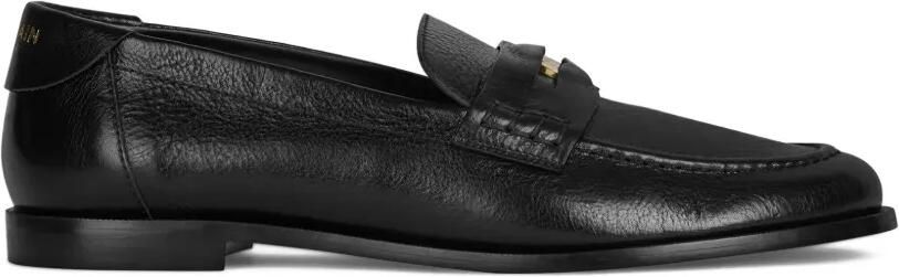 Balmain Leren loafers Zwart