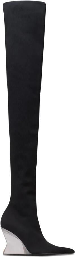 Balmain Overknee laarzen Zwart