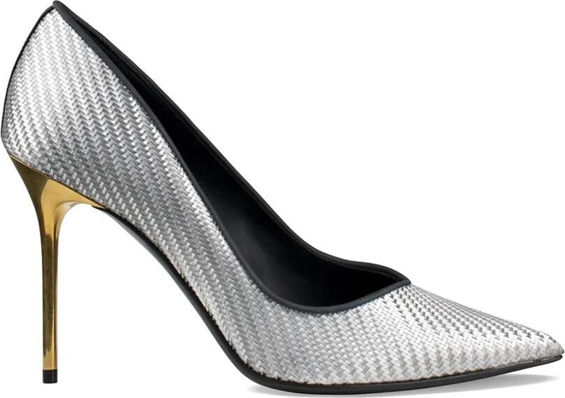 Balmain Pumps met metallic-effect Zilver