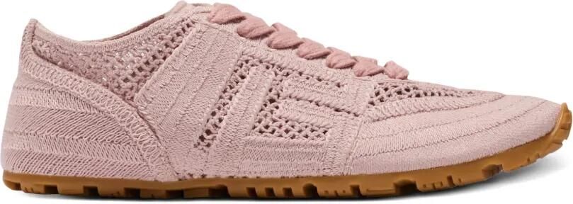 Balmain Racer 45 macramé sneakers Roze
