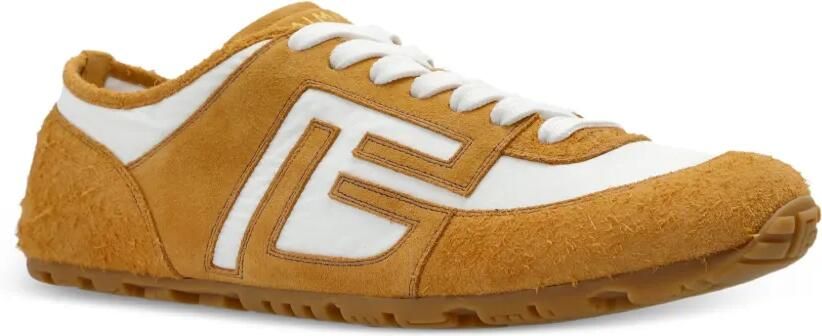Balmain Racer 45 sneakers met suède vlak Geel - Foto 5