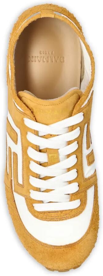 Balmain Racer 45 sneakers met suède vlak Geel - Foto 3
