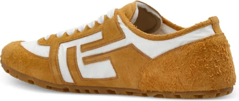 Balmain Racer 45 sneakers met suède vlak Geel - Foto 4