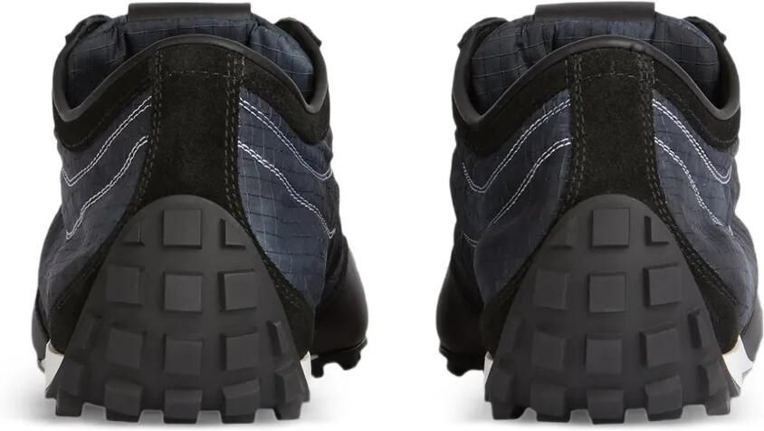 Balmain Racing low-top nylon en leren sneakers Blauw - Foto 4