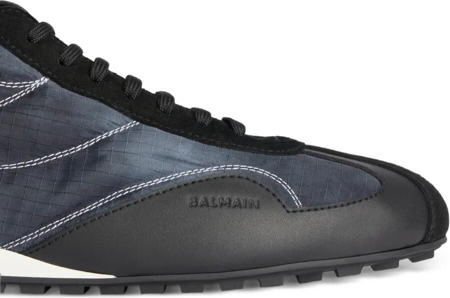 Balmain Racing low-top nylon en leren sneakers Blauw - Foto 3