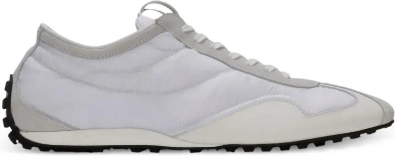 Balmain Racing low-top nylon en leren sneakers Wit