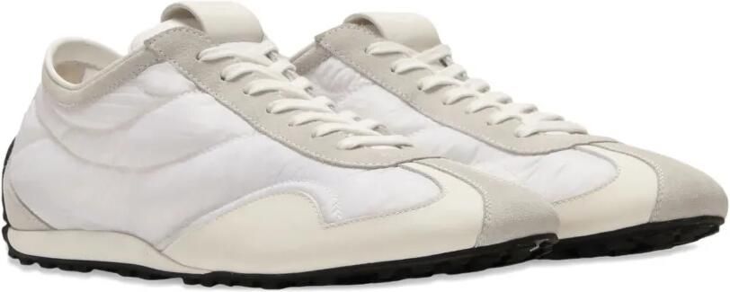 Balmain Racing low-top nylon en leren sneakers Wit - Foto 5