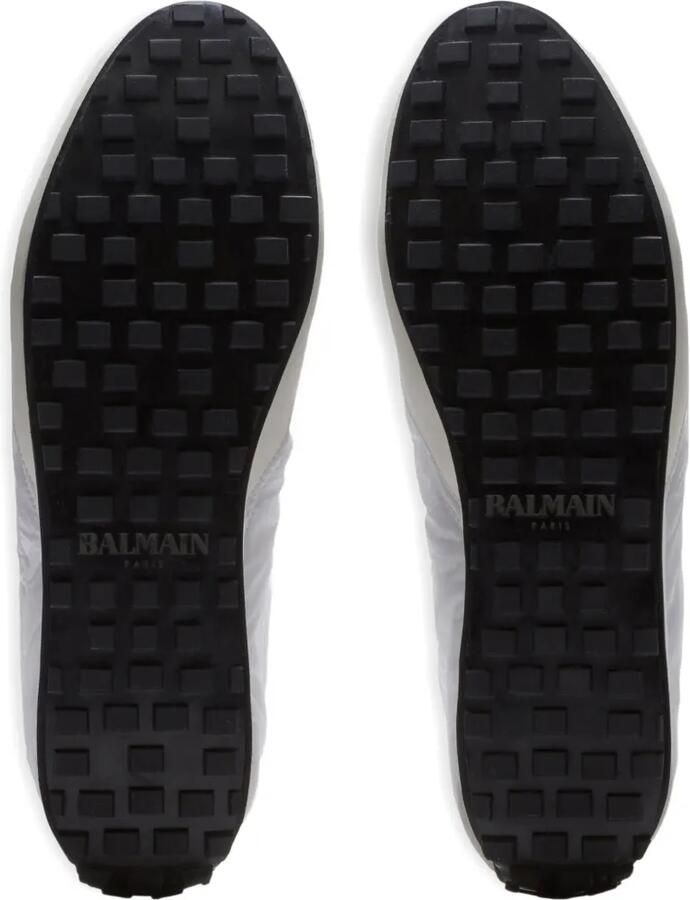Balmain Racing low-top nylon en leren sneakers Wit - Foto 3
