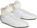 Balmain Racing mid-top nylon en leren sneakers Wit - Wit
