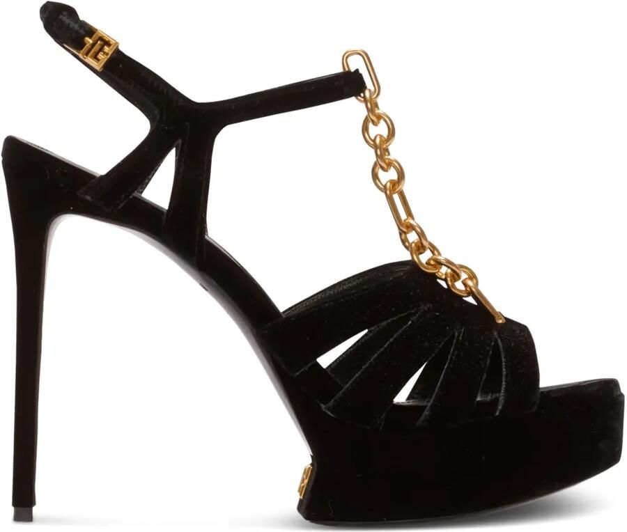 Balmain Sandalen met open neus Zwart