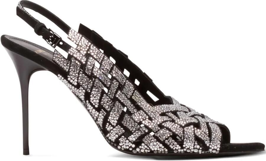 Balmain Sandalen met strasdetail Zwart