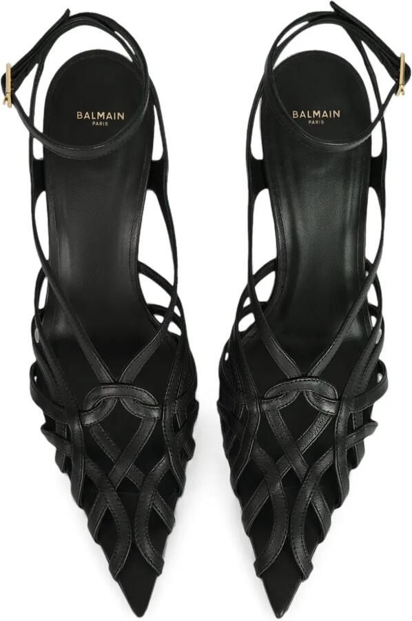 Balmain Sandalen van glad leer Zwart - Foto 3