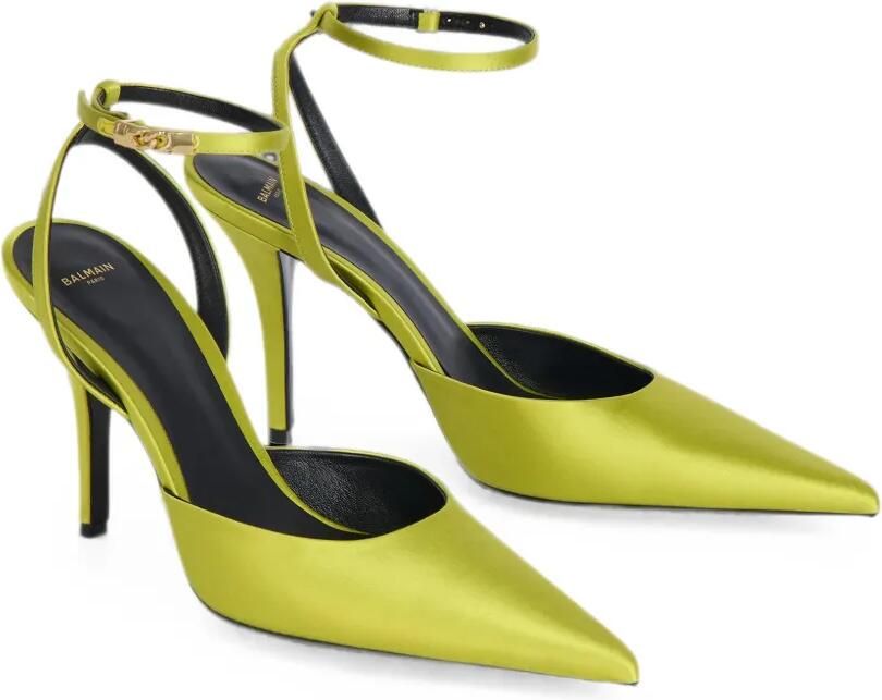 Balmain Satijnen schoenen Groen - Foto 4