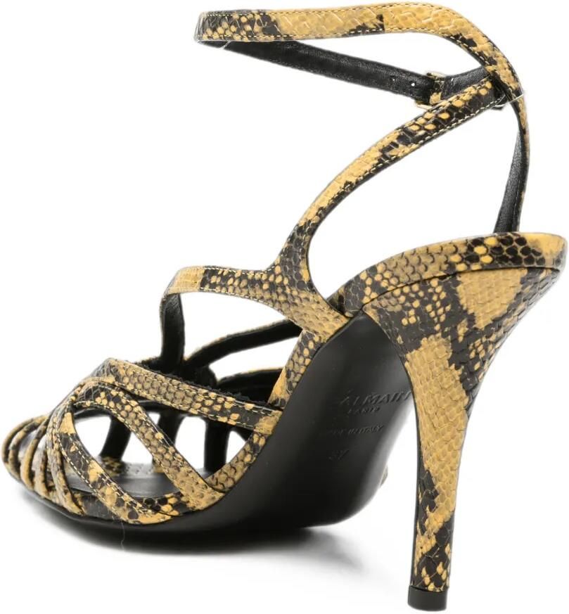 Balmain Gekooide sandalen Geel - Foto 3