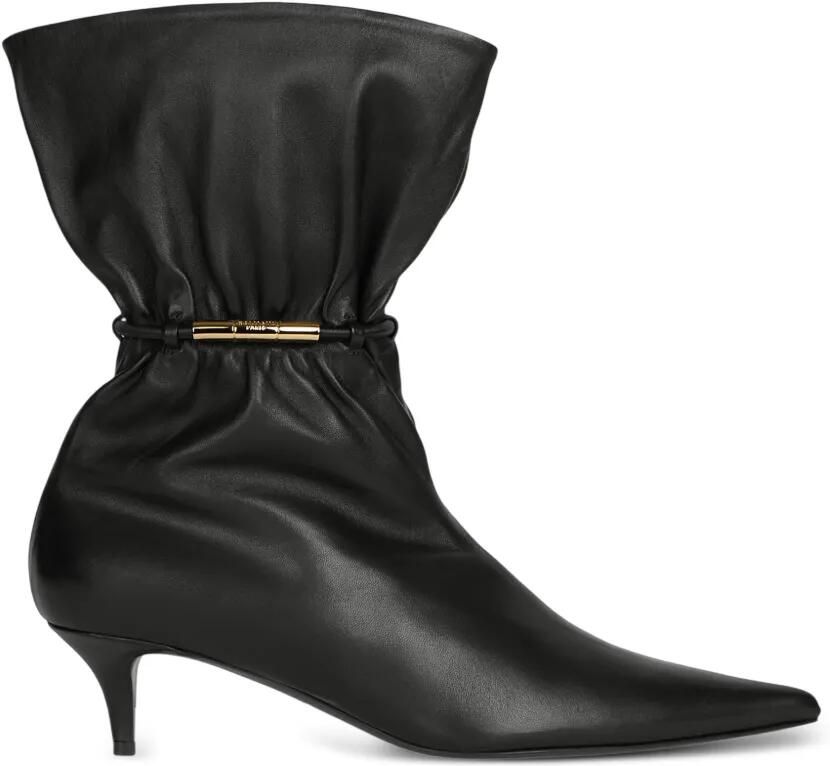Balmain Sphynx gladde leren enkellaarzen Zwart