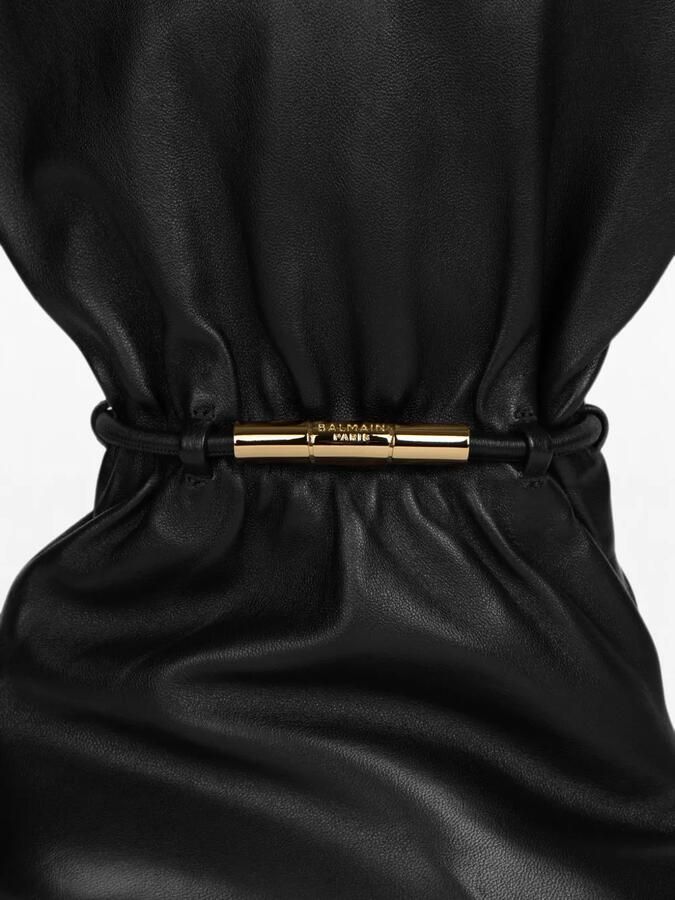 Balmain Sphynx gladde leren enkellaarzen Zwart - Foto 4