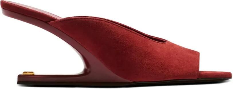 Balmain Suède sandalen Rood