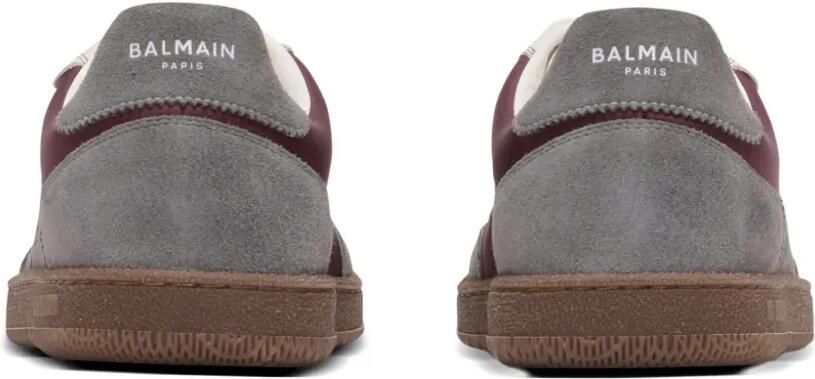 Balmain Suède sneakers met logo Grijs - Foto 5