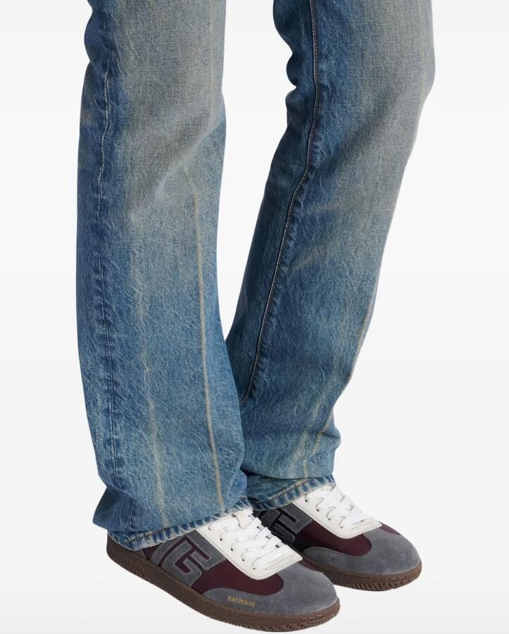 Balmain Suède sneakers met logo Grijs - Foto 3