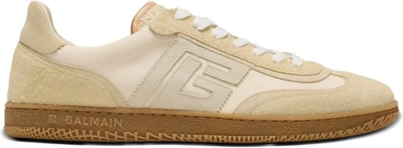 Balmain Swan sneakers met logodetail Beige