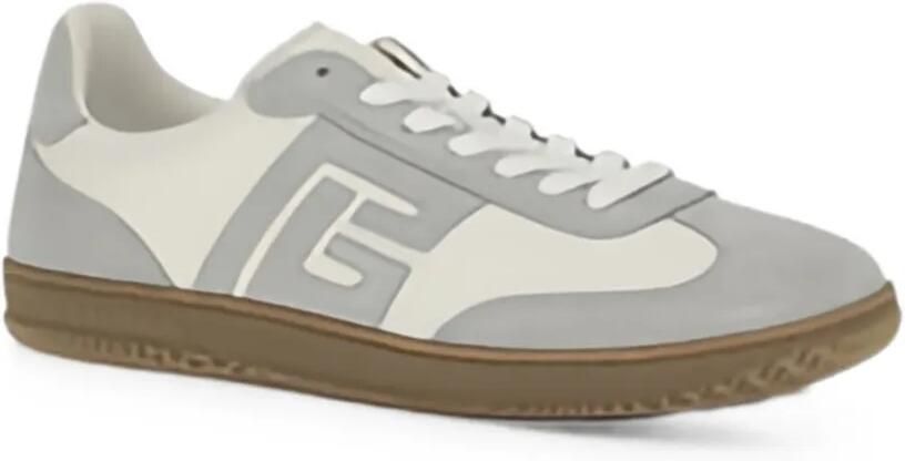 Balmain Swan sneakers met suède vlakken Beige