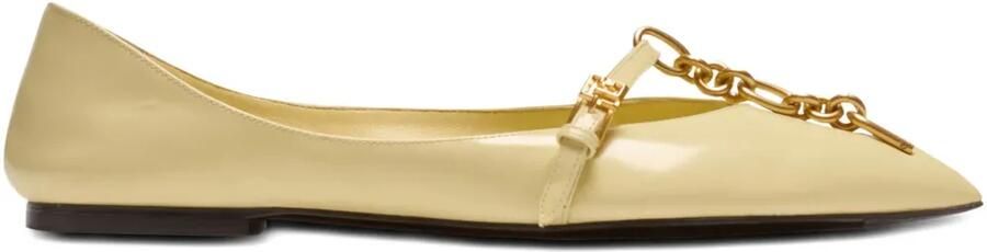 Balmain Sync ballerina's met puntige neus Geel