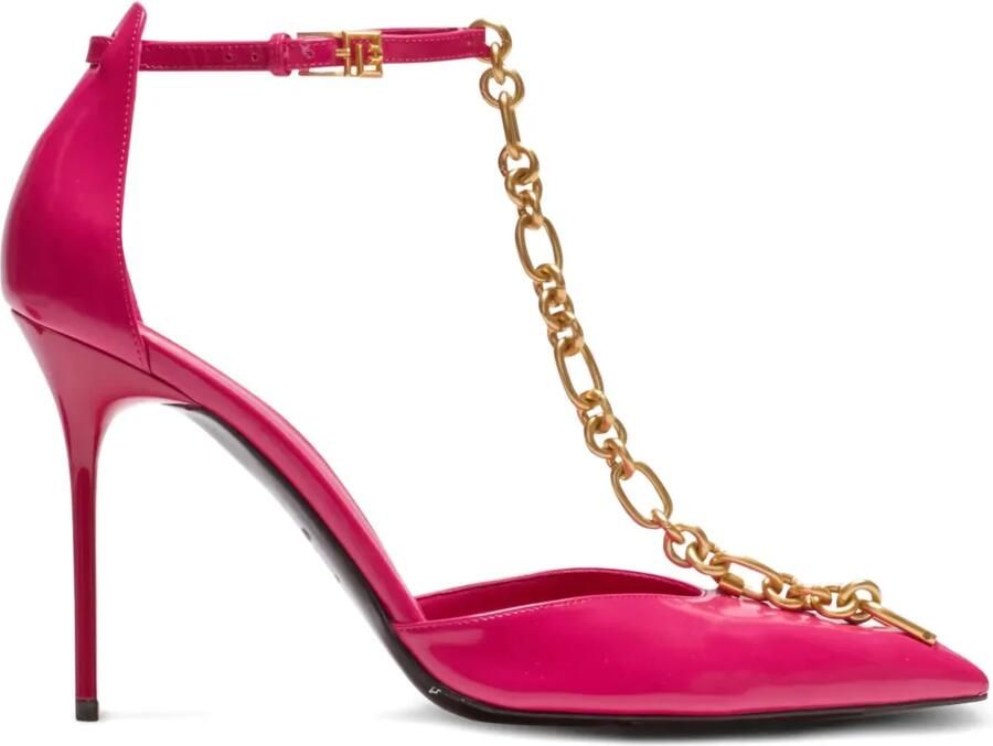 Balmain Sync glanzende pumps met puntige neus Roze