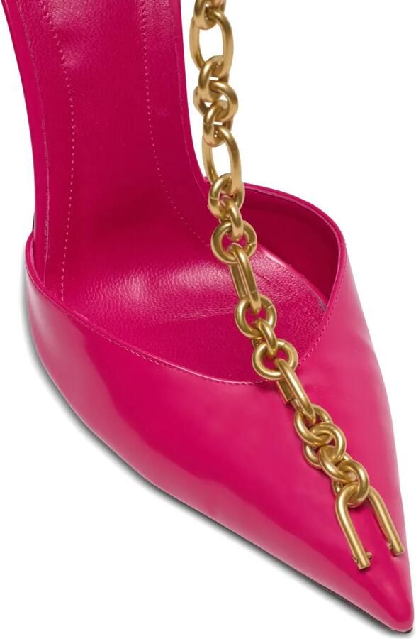 Balmain Sync glanzende pumps met puntige neus Roze - Foto 4