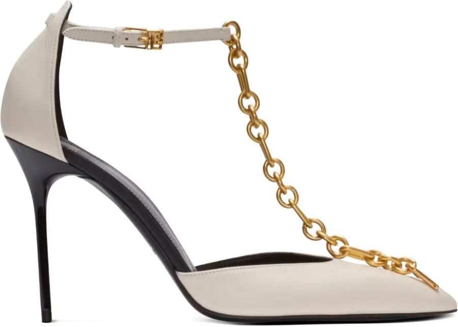 Balmain Sync leren pumps Beige