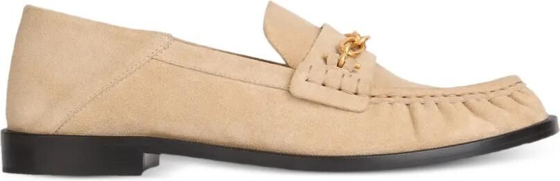 Balmain Sync suède leren loafers Beige