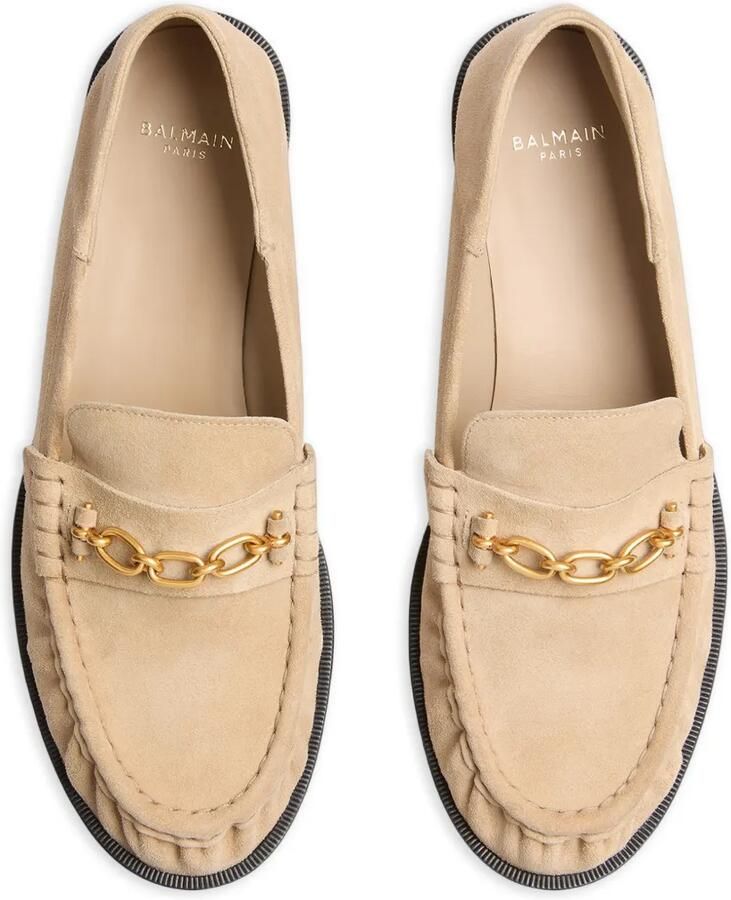 Balmain Sync suède leren loafers Beige - Foto 2