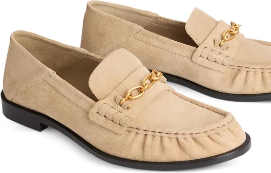 Balmain Sync suède leren loafers Beige - Foto 3
