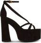 Balmain Cam suède plateau sandalen Black Dames - Thumbnail 2