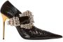 Balmain Clara Western patchwork lakleren pumps Black Dames - Thumbnail 2