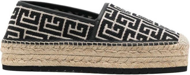 Balmain Espadrilles met plateauzool Zwart