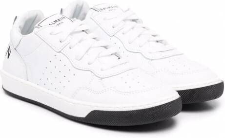Balmain Kids Leren sneakers Wit